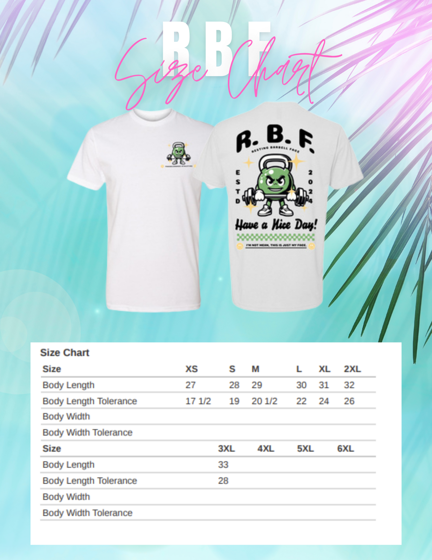 RBF - Resting Barbell Face Tee