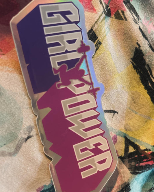 GirlPower Holographic Sticker